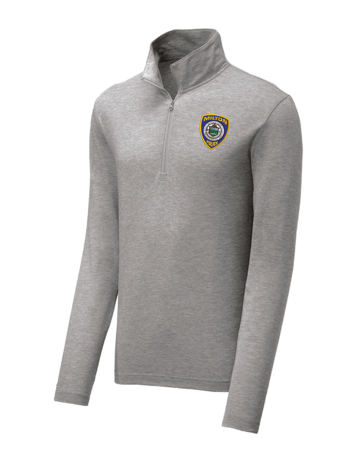 Milton Police: Sport-Tek Men's Tri-Blend Wicking 1/4-Zip Pullover