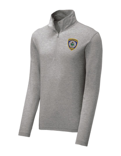 Milton Police: Sport-Tek Men's Tri-Blend Wicking 1/4-Zip Pullover
