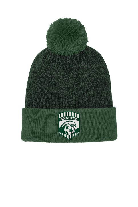 Abington Youth Soccer: Sport Tek Heathered Pom Beanie