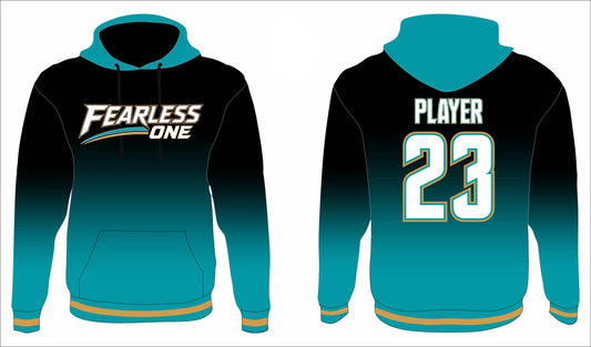 Fearless Softball: Custom Sublimated Hooded Sweatshirt