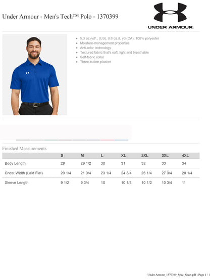 HRECC: Under Armour Men's Tech™ Polo