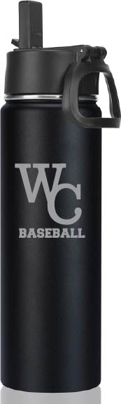 Wheaton Baseball: Engraved WC Water Bottle