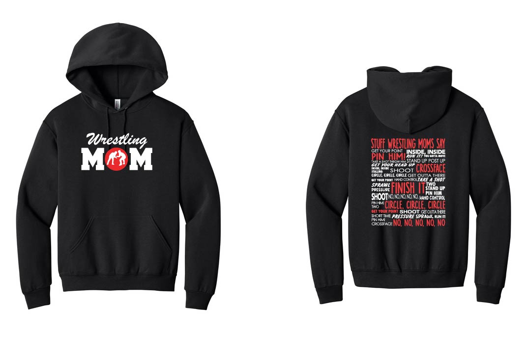Whitman-Hanson Youth Wrestling: Wrestling Mom Jerzees Hooded Sweatshirt *Adult and Youth Sizes* (Copy)